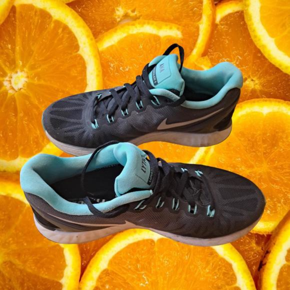 Nike Lunarglide FitSole 3 Analytics Running Shoe Aqua and Black Size‎ 6